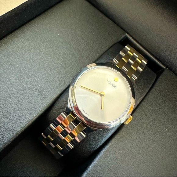 EUC authentic MOVADO Veturi Watch, 28mm two-toned - Picture 3 of 11